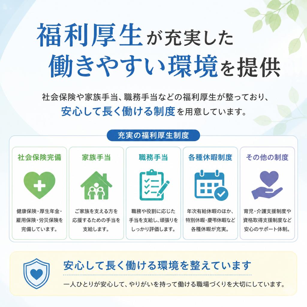 充実した福利厚生