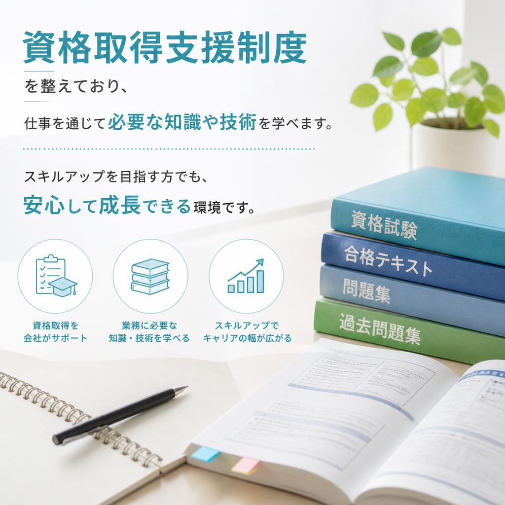 スキル向上を実現する資格取得支援
