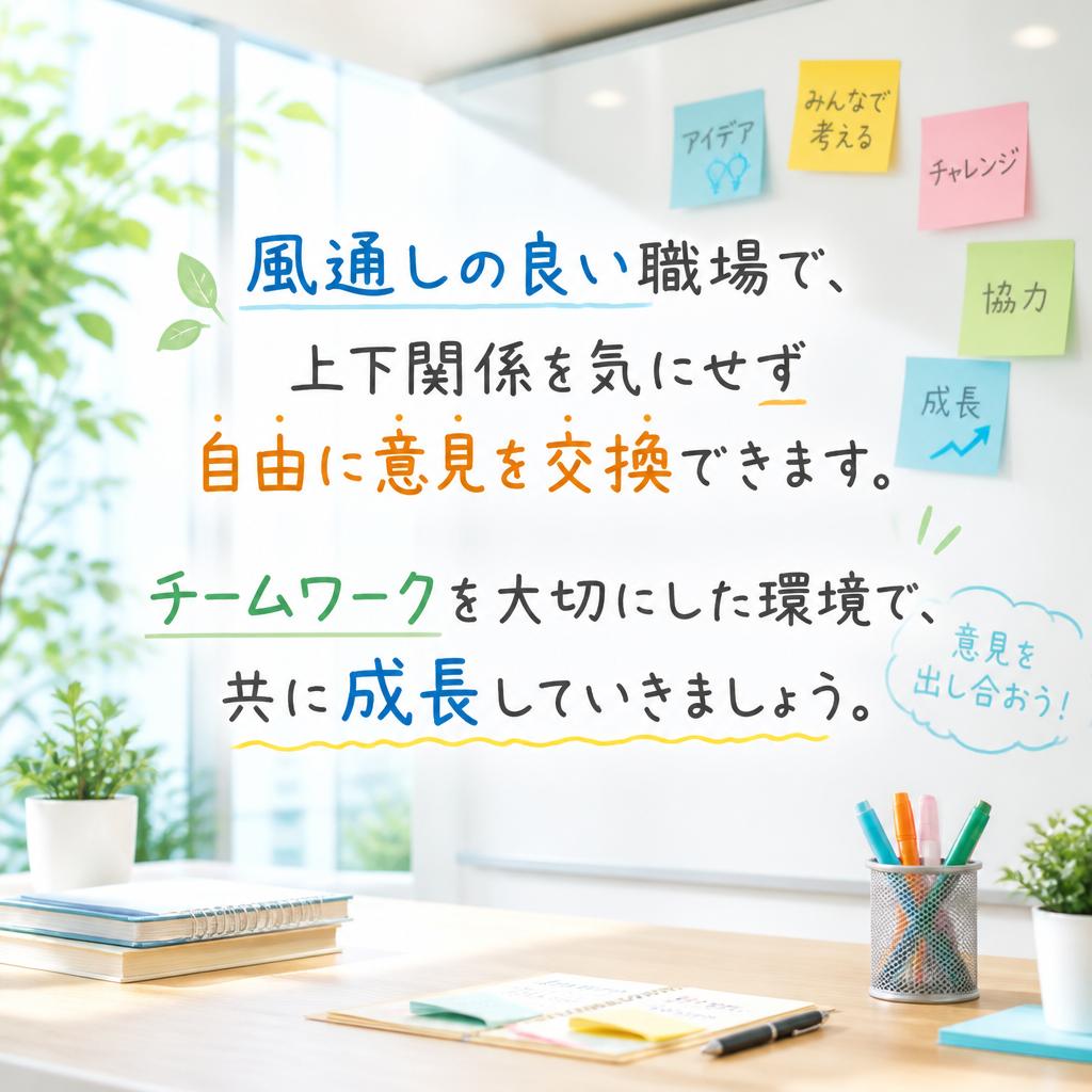 アットホームな職場環境