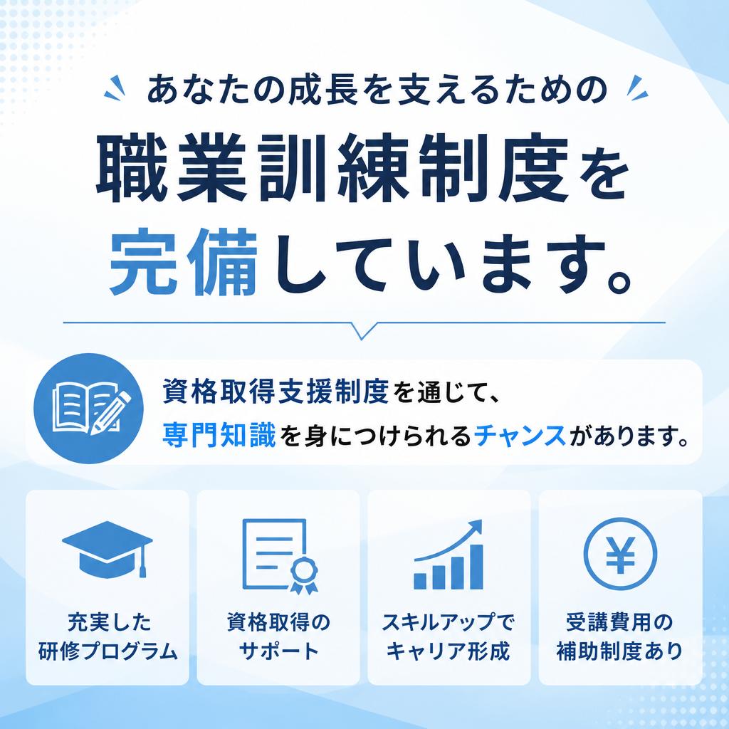 充実した職業訓練制度