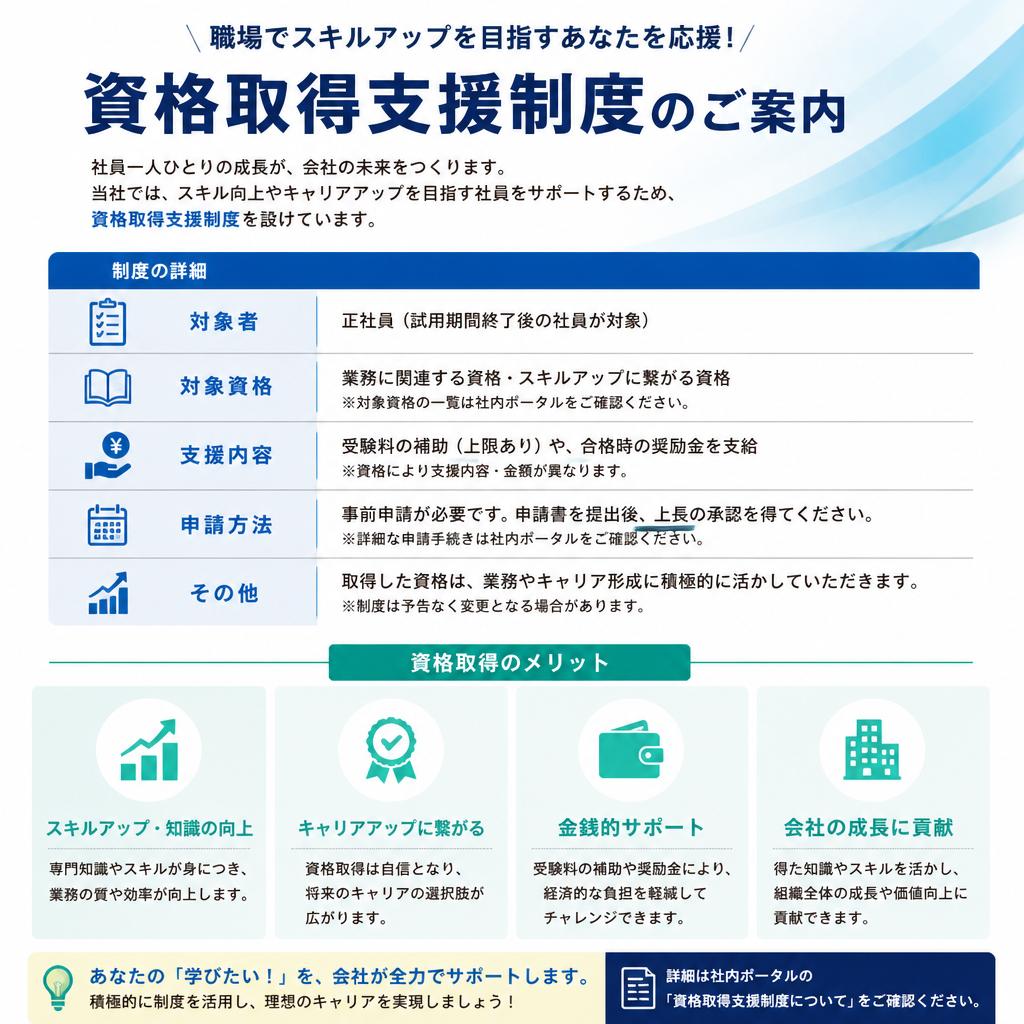 資格取得支援制度の活用
