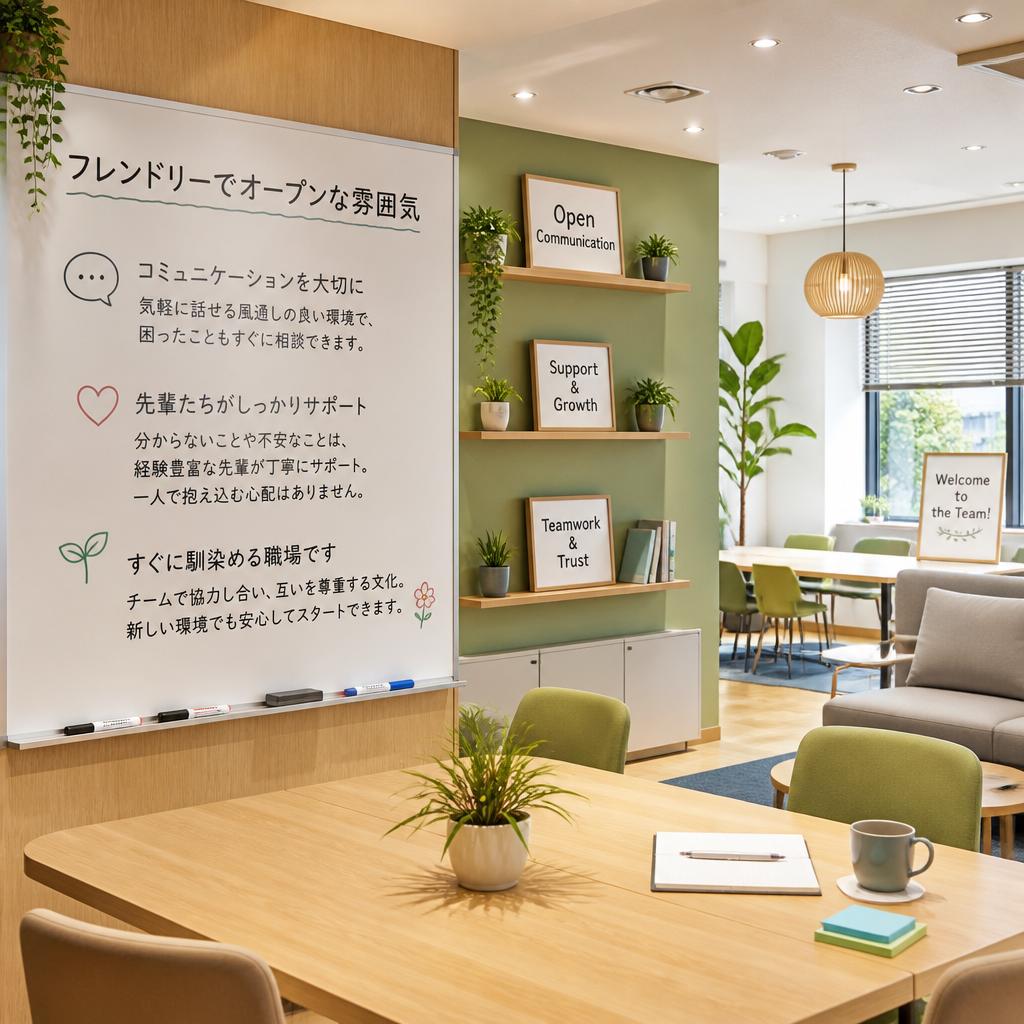 アットホームな職場環境