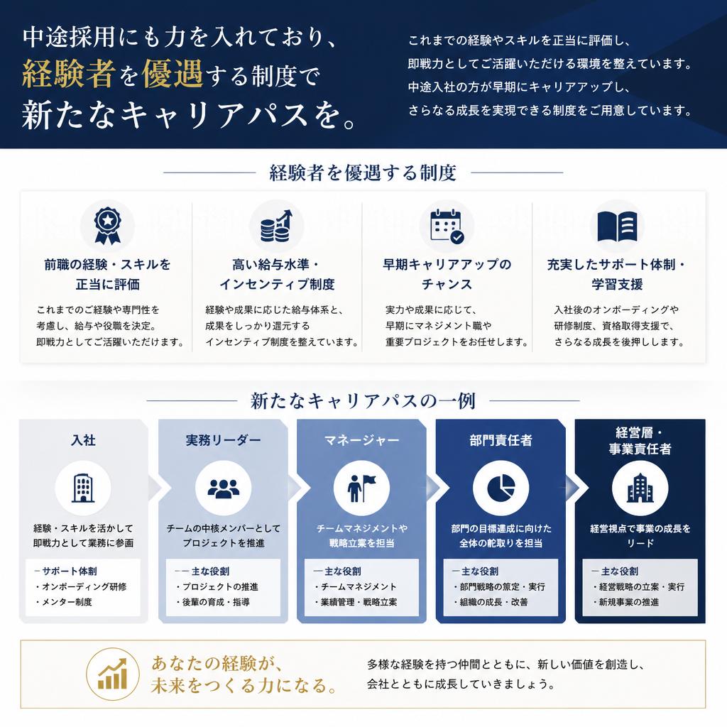 中途採用・経験者優遇制度