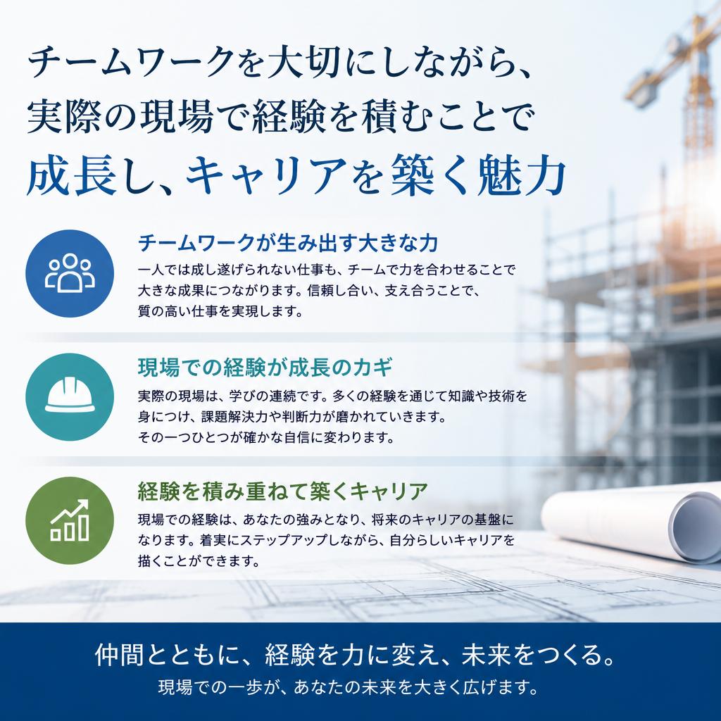 働きながら成長する魅力