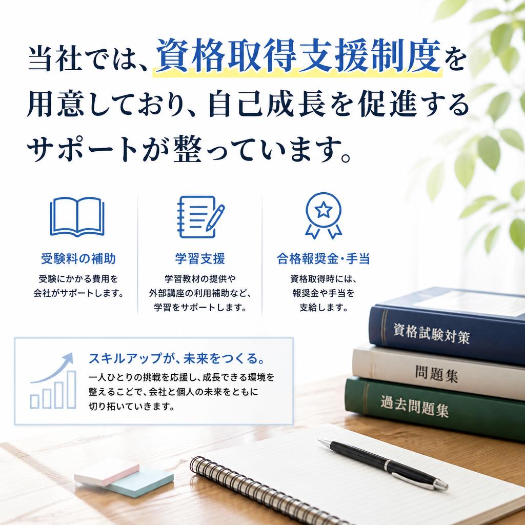資格取得支援制度の充実